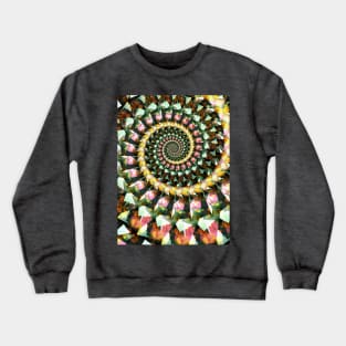 Mosaic Abstract Spiral Crewneck Sweatshirt